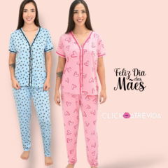 003028-PIJAMA AMERICANO MC COM CALÇA SONHAR - comprar online