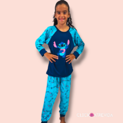 003059-PIJAMA ML INFANTIL STITCH ESMP. DIF SONHAR - comprar online