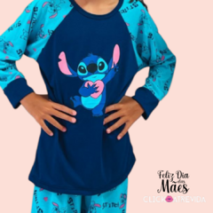 003053-PIJAMA ML ADULTO STITCH SONHAR MANGA DIFERENTE - comprar online