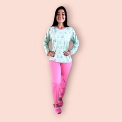1890 PIJAMA PLUS ESTAMPADO LONGO