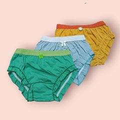 340 - CALCINHA INFANTIL ALGODÃO LARINHA - comprar online