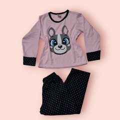 320-PIJAMA FEMININO INFANTIL C/ PUNHO - comprar online