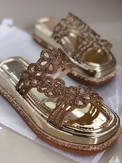 Flat Florzinha Dourada - loja online