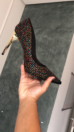 Scarpin Preto Cravejado