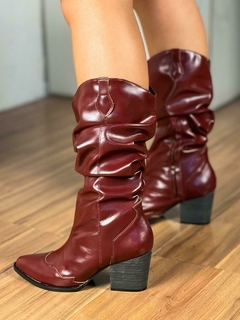 Bota Western Texana Slouch Marsala - comprar online