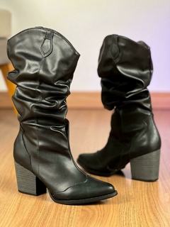 Bota Western Texana Slouch Preta - comprar online