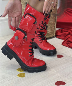 Coturno Red Verniz Bolsinhos