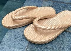 Sandalia Marrocos Perolizada Bronze