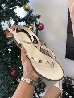 Rasteira Concha Off White