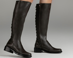 Bota Montaria Café Amarração Fundo - comprar online