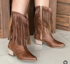Bota Western Franja Marrom - comprar online