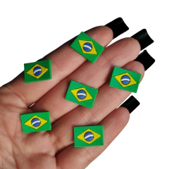 Aplique Emborrachado Brasil 1.5cm - Brasil COPA - 5 Unidades - comprar online