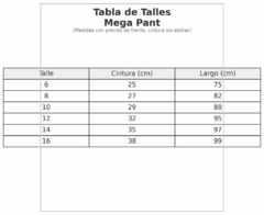 Mega Pant blue Jean frisa Talle 16 - comprar online