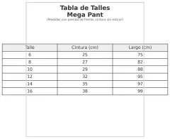 Mega Pant frisa Melange Talle 6 en internet