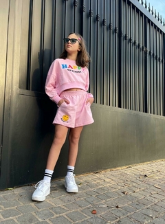 Buzo baby over rosa positivo talle 8 en internet