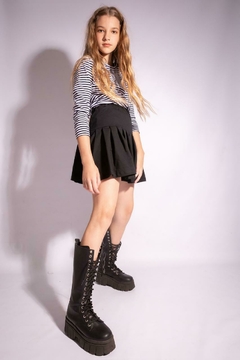 Falda Preppy Negra TALLE xs