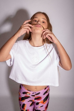 Crop over con bordado talle 10