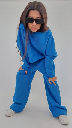 Buzo Baby Over frisa Azul Talle 6 - Juanita Rocker Mayoristas