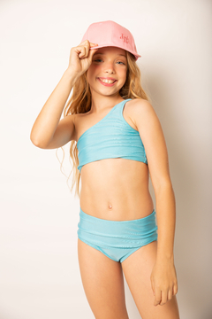 Bikini un hombro Turquesa talle 4 - Juanita Rocker Mayoristas