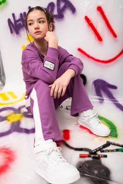 Pant Stranger waffle Violeta talle 6 en internet