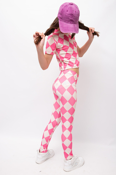 Legg Lycra Rombo Rosa TALLE 14 en internet