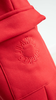 Pant Cargo ROJO frizado TALLE 8 - tienda online