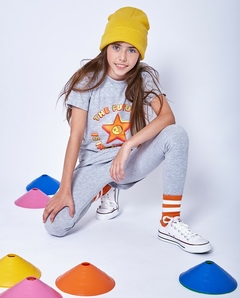 Leggins BASICA ALGODON Gris talle 4