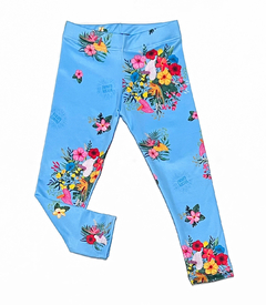 Legg Térmica Floral Celeste talle 14