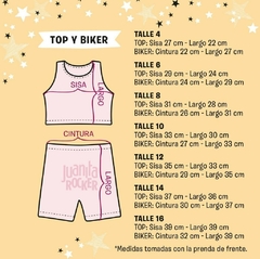 Conjunto top y biker new york talle 6 - Juanita Rocker Mayoristas