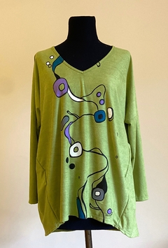 Remera océano V, mujer, manga larga. - comprar online
