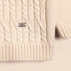 SWEATER HILO TRENZAS CRUDO MAGDALENA ESPOSITO en internet