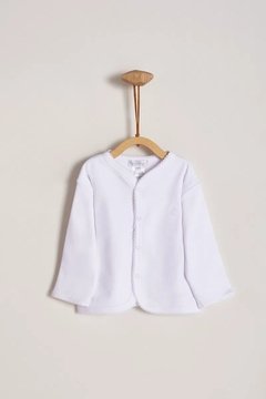 CARDIGAN REVERSIBLE LOGO BLANCO BABYCOTTONS
