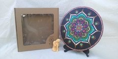 Mandala 30 cm * FLOR NEGRA* - comprar online