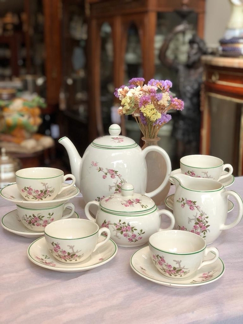 Conjunto para chá em porcelana tcheca
