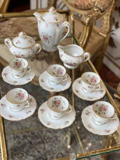 Serviço de cafezinho em porcelana francesa Limoges na internet