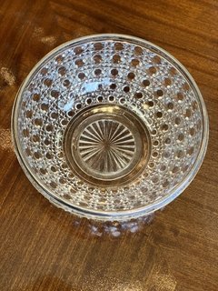 Centro de mesa em cristal Baccarat e borda em prata de lei - Art Rarus Antiquário