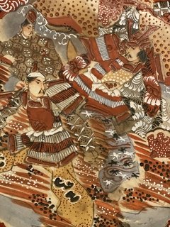 Satsuma Imperial - medalhão pintado à mão, século XIX - loja online