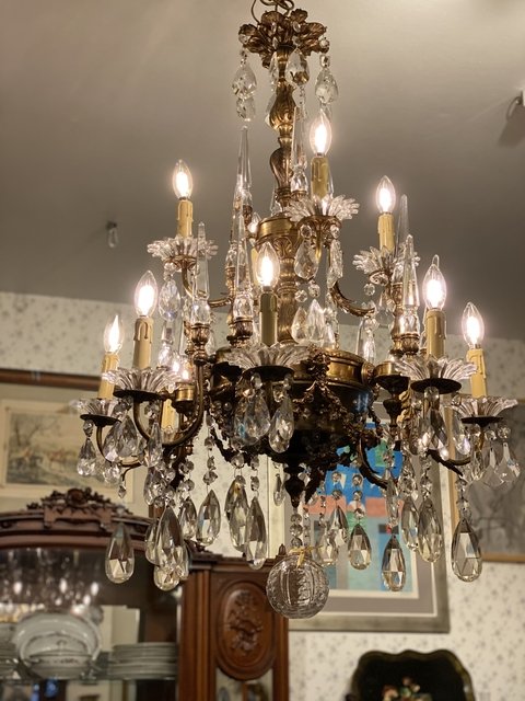 Lustre francês Maison Jansen, século XIX