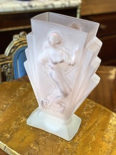 Vaso em vidro fosco Art Déco - comprar online