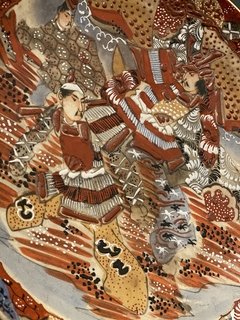 Satsuma Imperial - medalhão pintado à mão, século XIX - comprar online