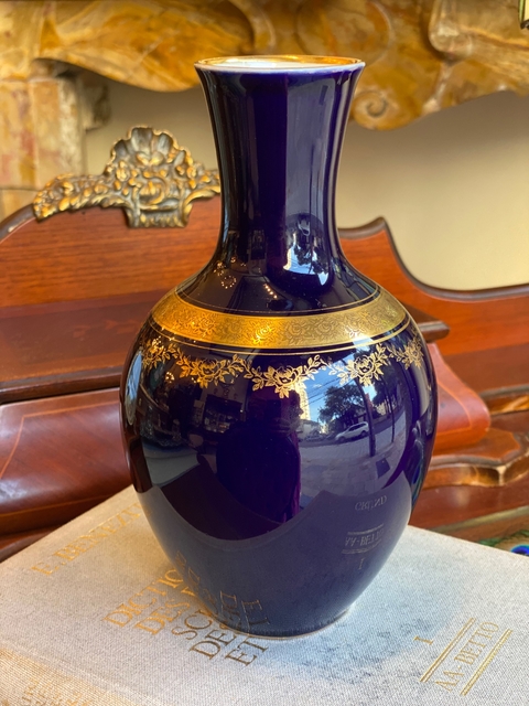 Vaso Bavaria azul cobalto