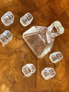 Conjunto para licor Art Déco em cristal - loja online