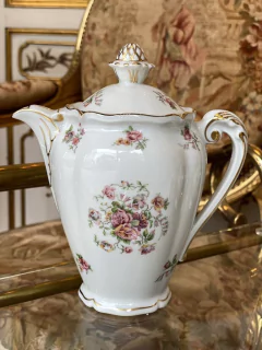 Serviço de cafezinho em porcelana francesa Limoges - Art Rarus Antiquário