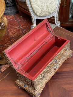 Baú Birmano em madeira - Art Rarus Antiquário
