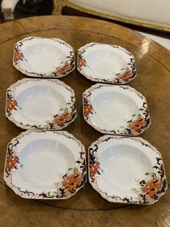 Conjunto de 6 pratos ingleses fundos - comprar online