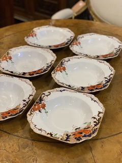 Conjunto de 6 pratos ingleses fundos - comprar online
