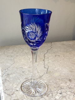 Taça Baccarat azul - loja online