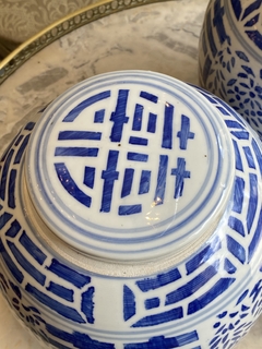 Par de Ginger Jars em porcelana chinesa - Art Rarus Antiquário