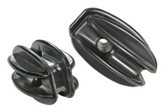 ISOLADOR TIPO CASTANHA GRANDE PRETO (25 unid.)