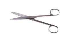 TESOURA CIRÚRGICA VETERINÁRIA RETA PONTA ROMBA FINA 17 cm